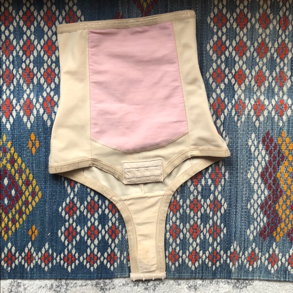 Bellefit side zipper postpartum girdle corset xs